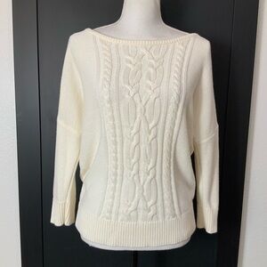 Ann Taylor 3/4 Sleeve Popover Sweater Size Medium